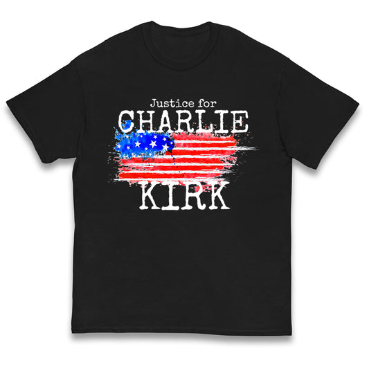 Justice For Charlie Kirk Kids T Shirt
