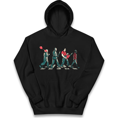 Horror Characters Friends Spoof Halloween Kids Hoodie