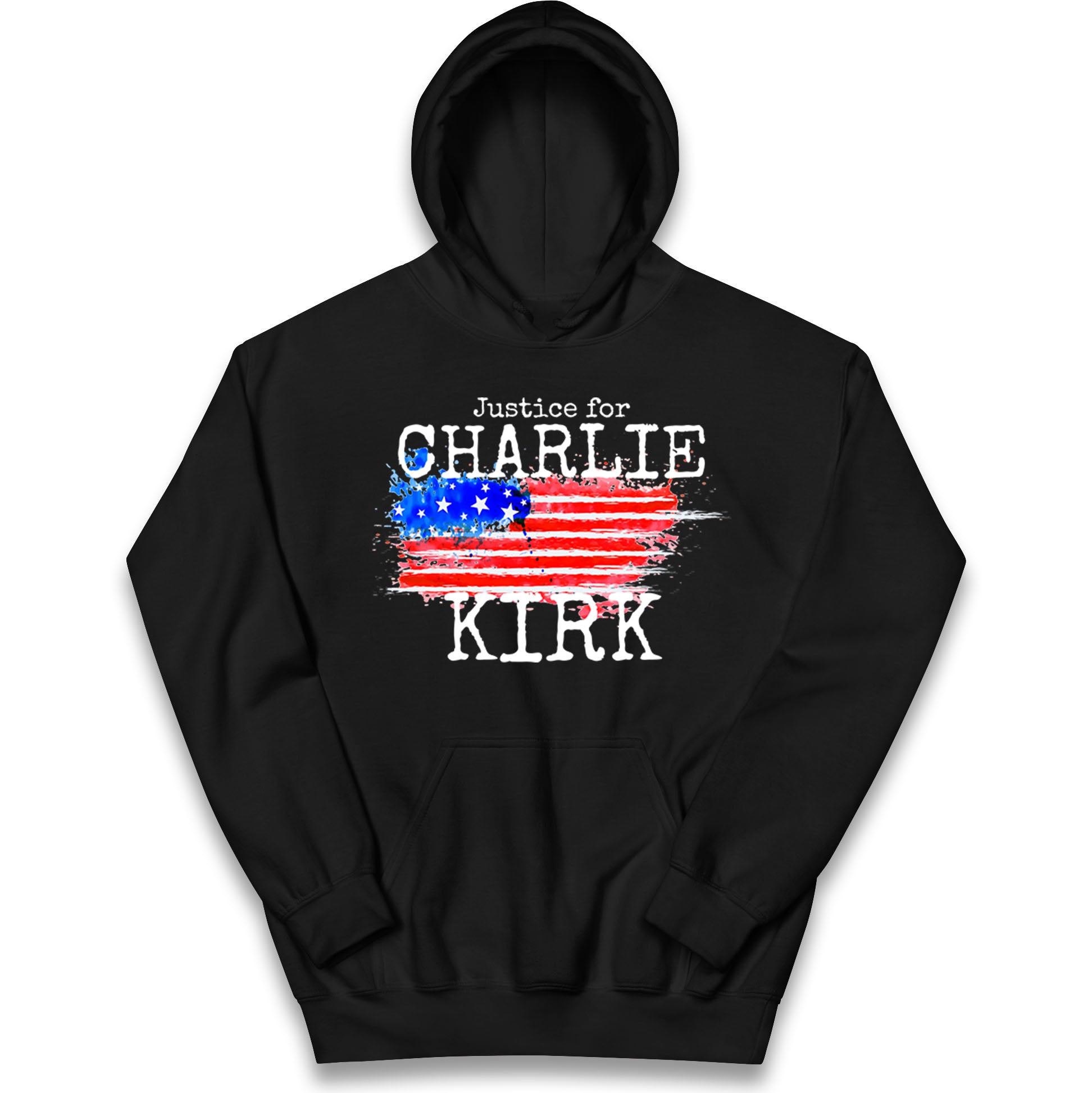 Justice For Charlie Kirk Kids Hoodie