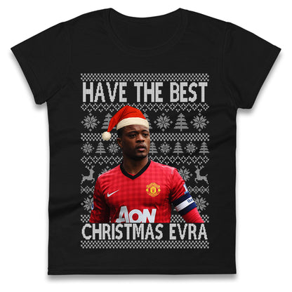 Man Utd Xmas Ladies T Shirt