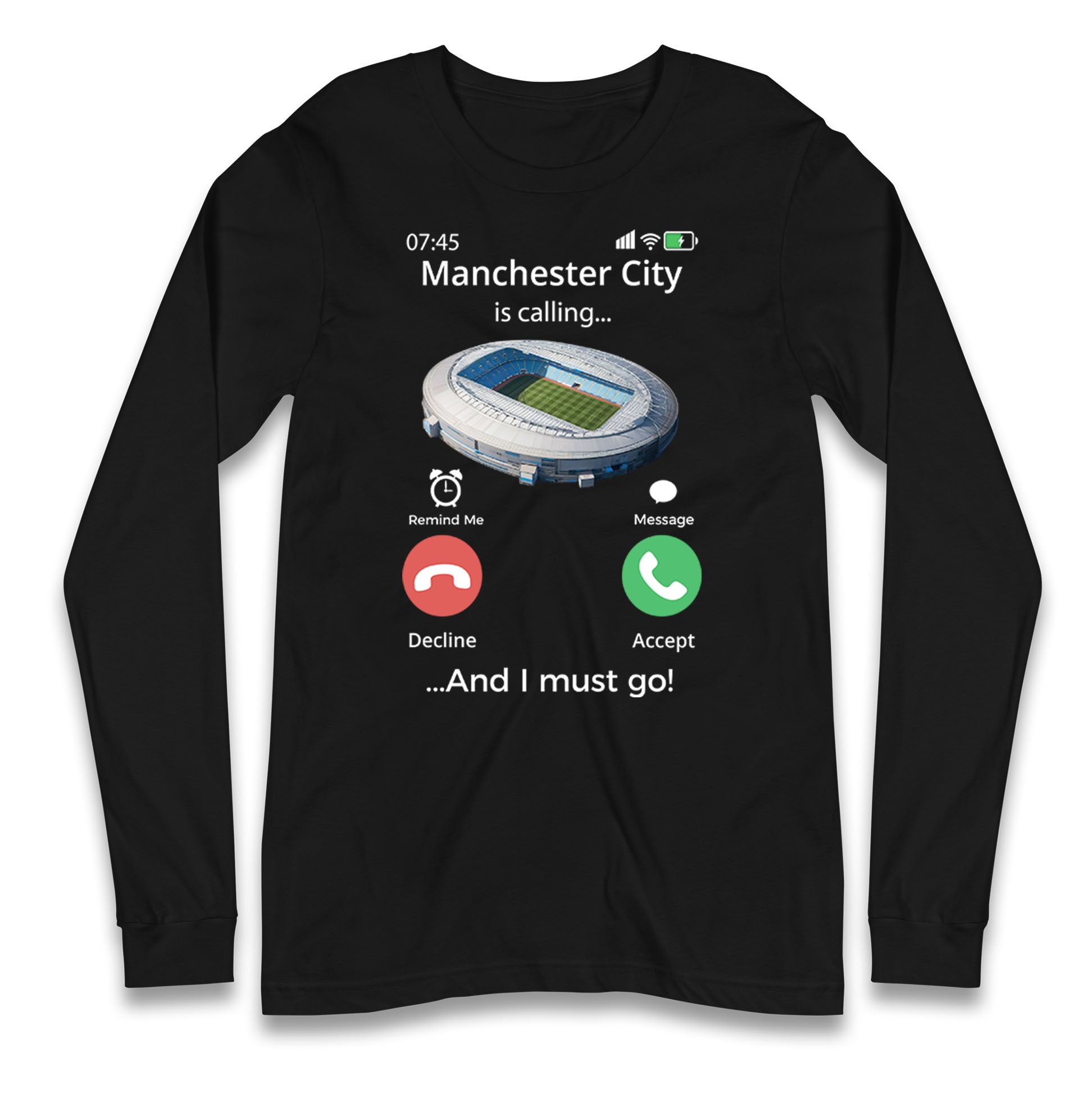 manchester city long sleeve t shirt