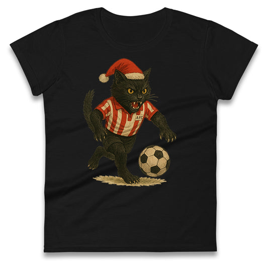 Sunderland Football Christmas Ladies T Shirt 