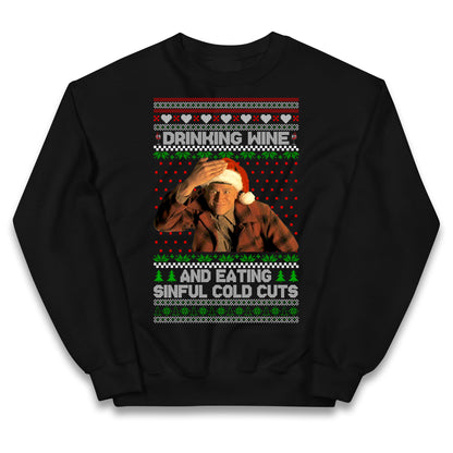 Ed Gein Wine Christmas Kids Jumper