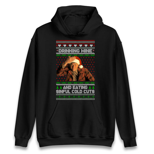 Ed Gein Wine Christmas Hoodie