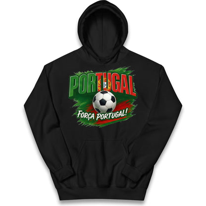 Portugal Retro World Cup Kids Hoodie