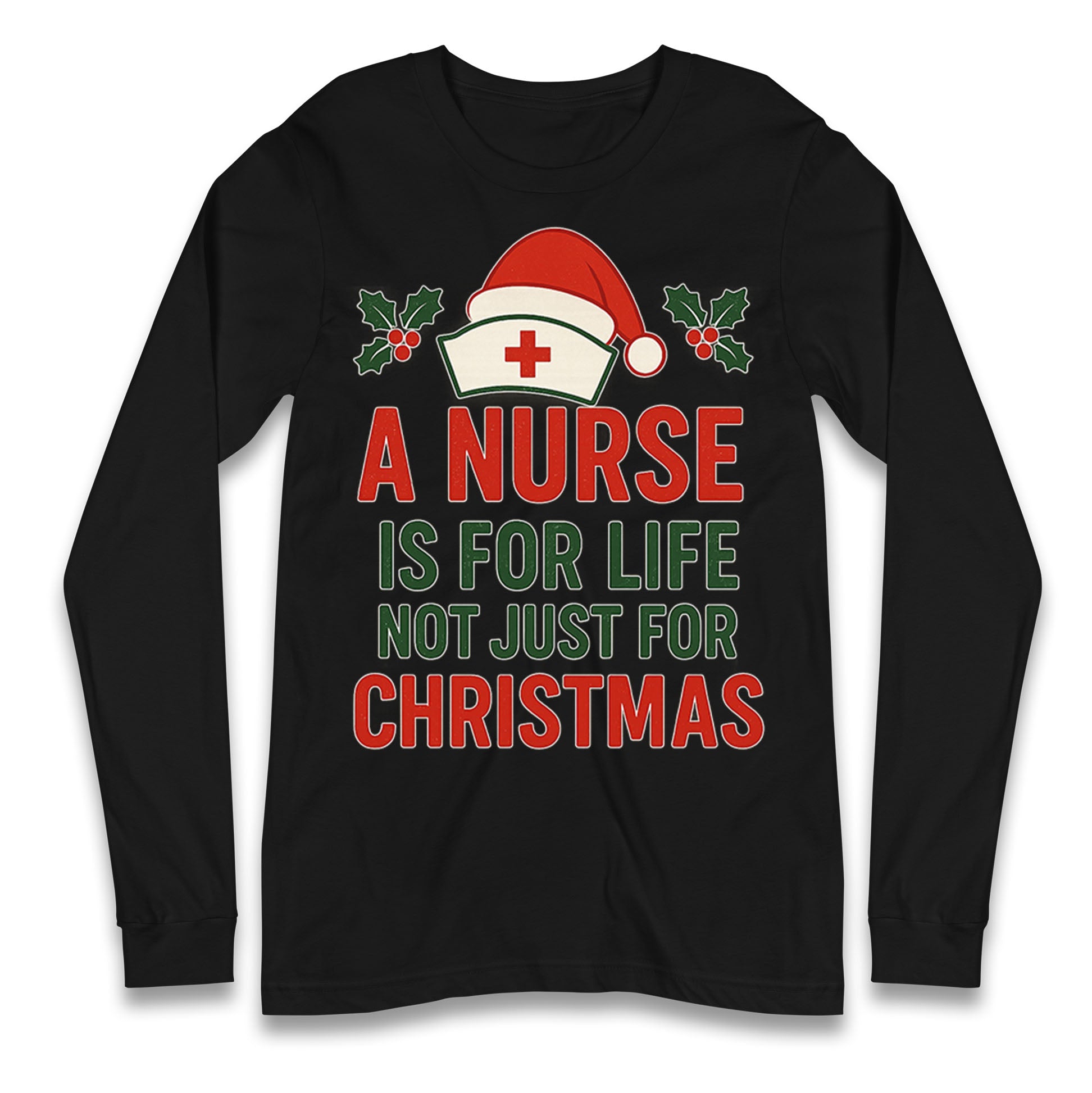 Nursing Christmas Longsleeve T Shirt