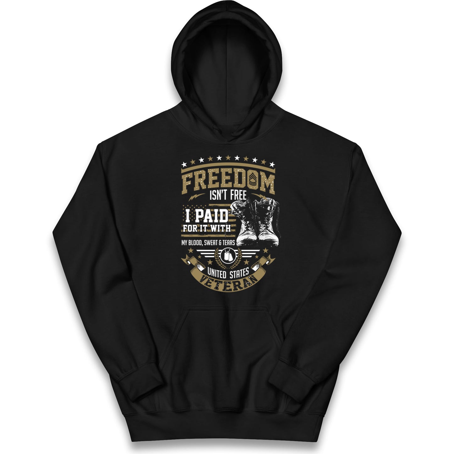 United States Veteran Kids Hoodie
