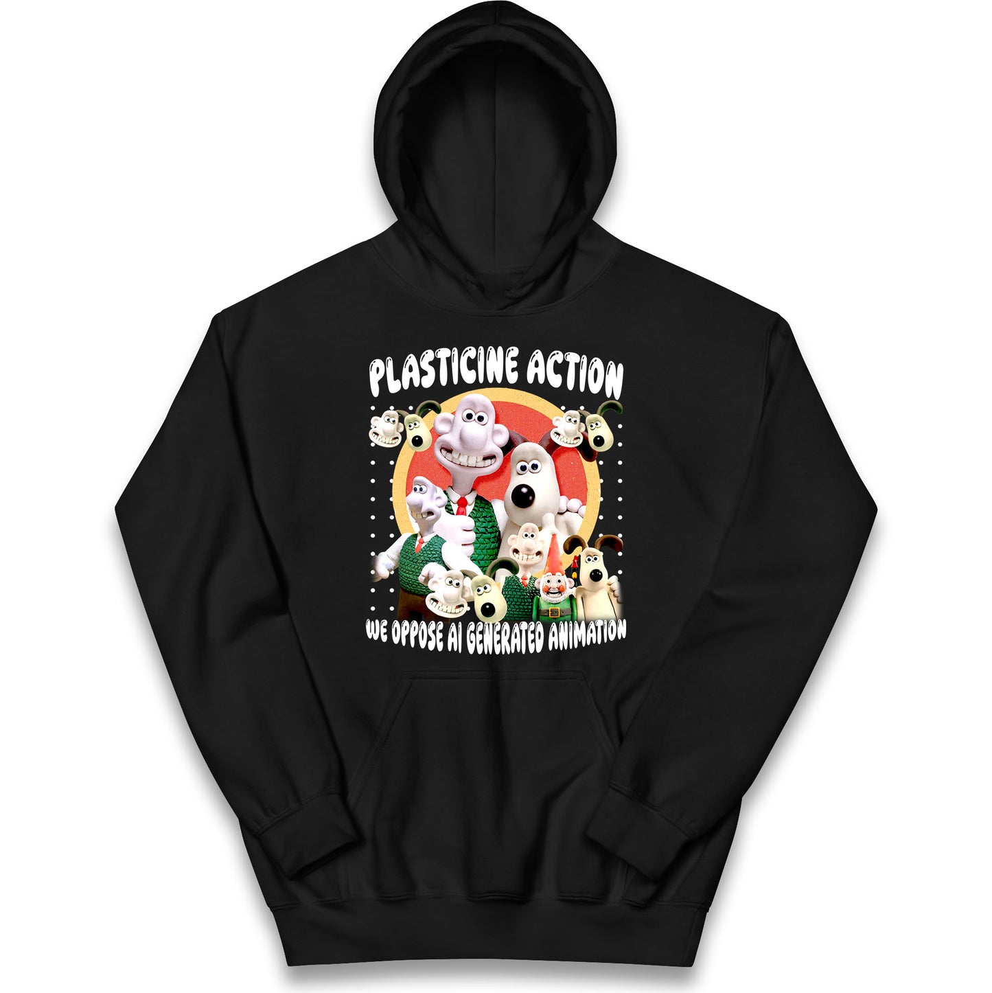 Plasticine Action Figure Kids Hoodie