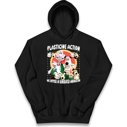 Plasticine Action Figure Kids Hoodie