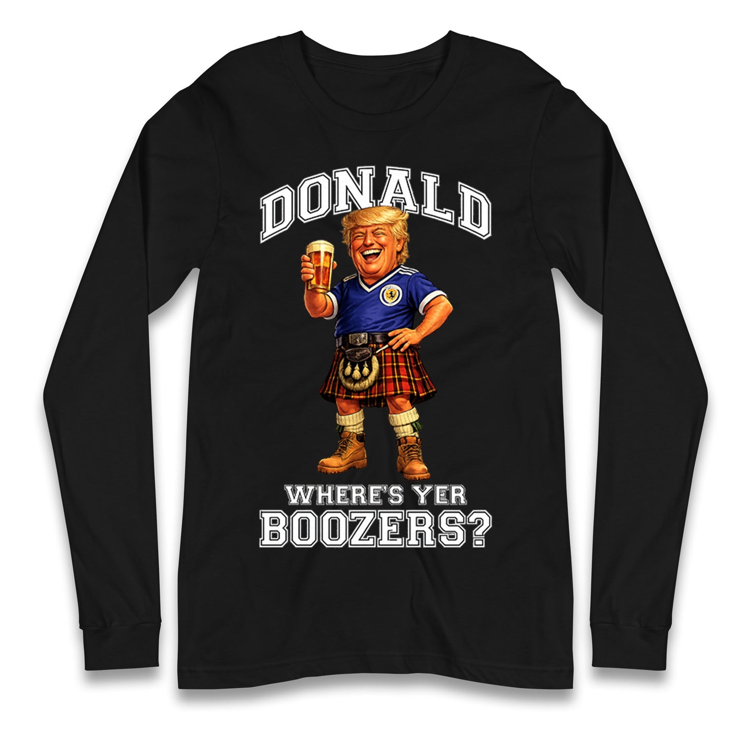 Donald Trump Scotland World Cup Longsleeve T Shirt 