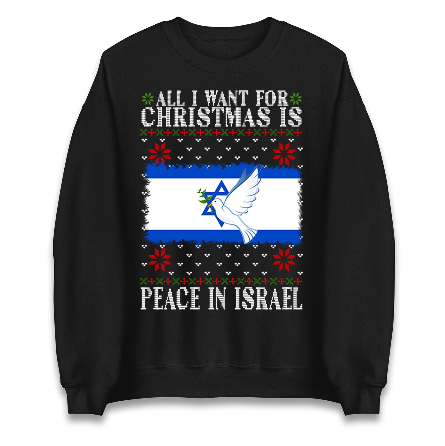 peace in israel sweatshirt