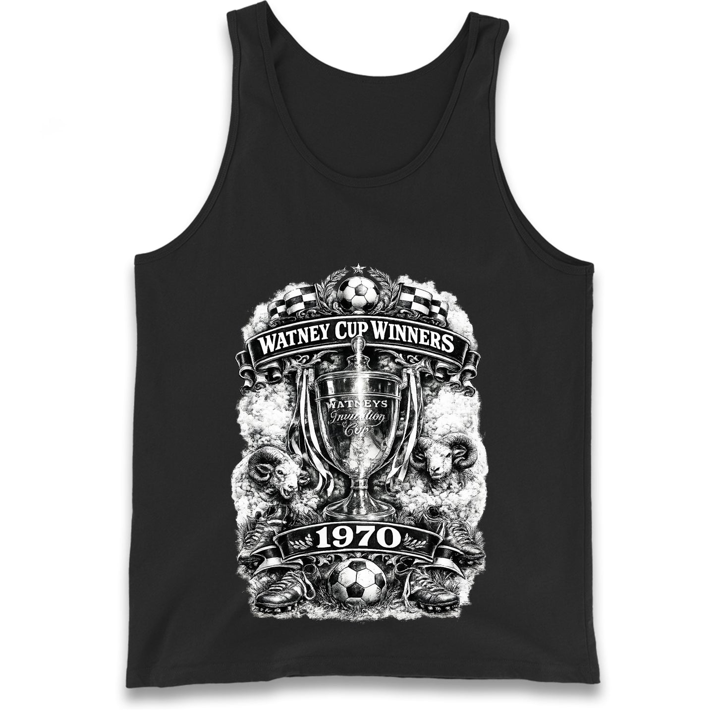 Retro Derby Watney Cup Winners 1970 Tank Top