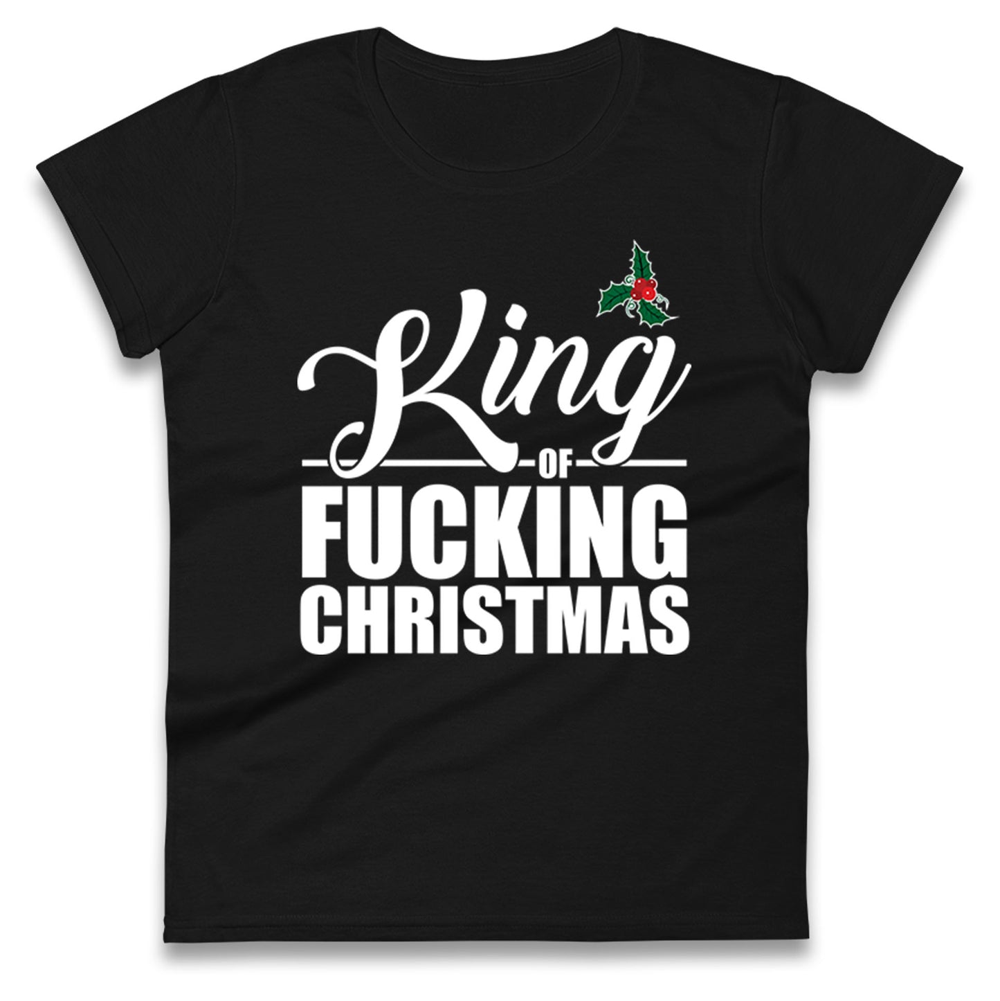 Naughty Christmas Ladies T Shirt