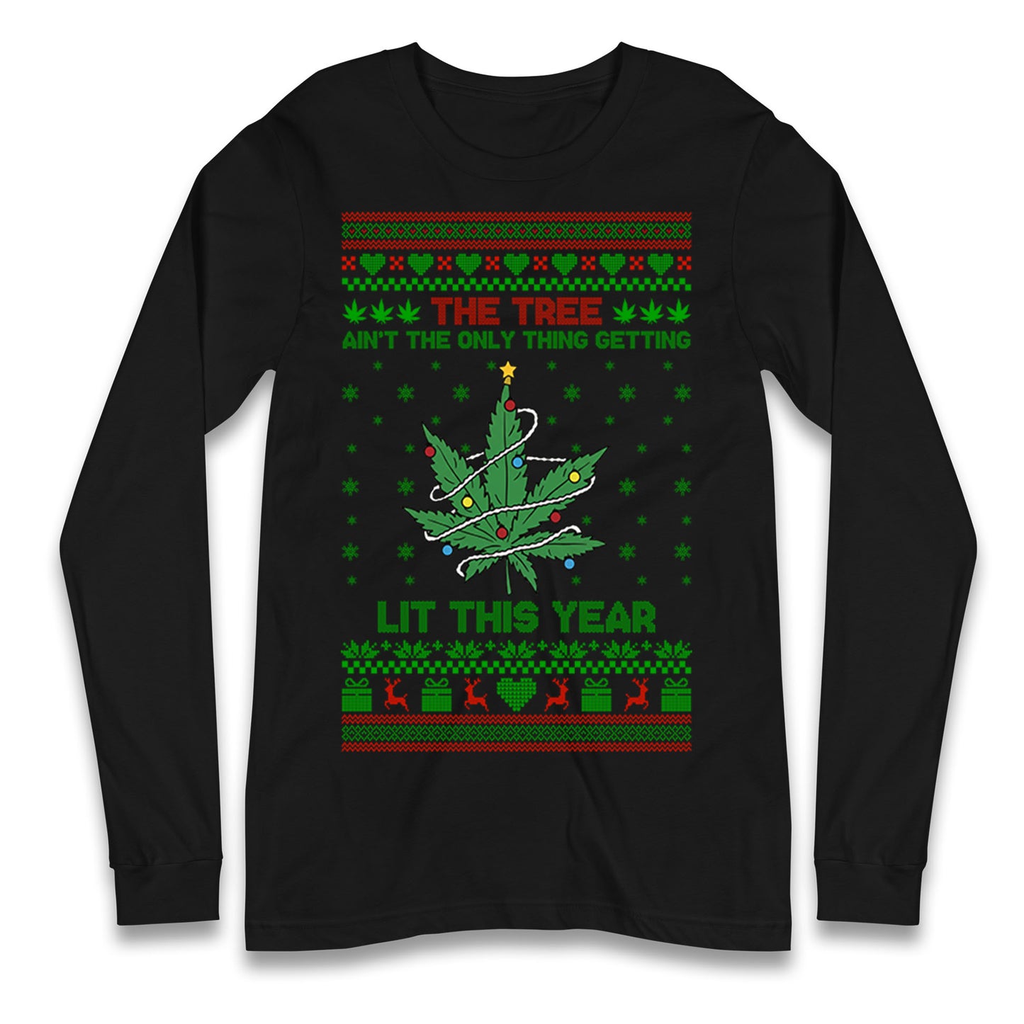 Cannabis Christmas Longsleeve T Shirt 