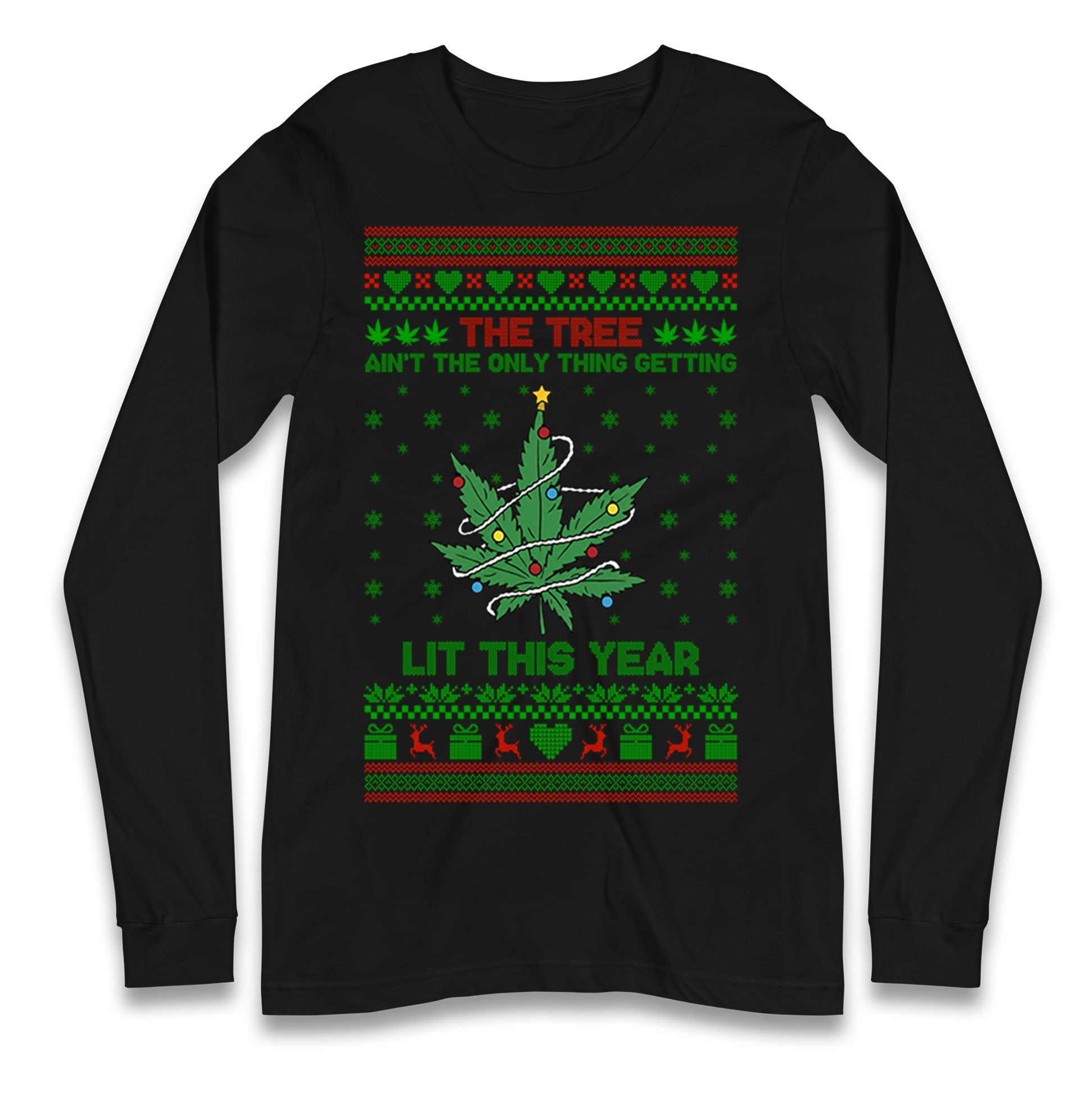 Cannabis Christmas Longsleeve T Shirt 