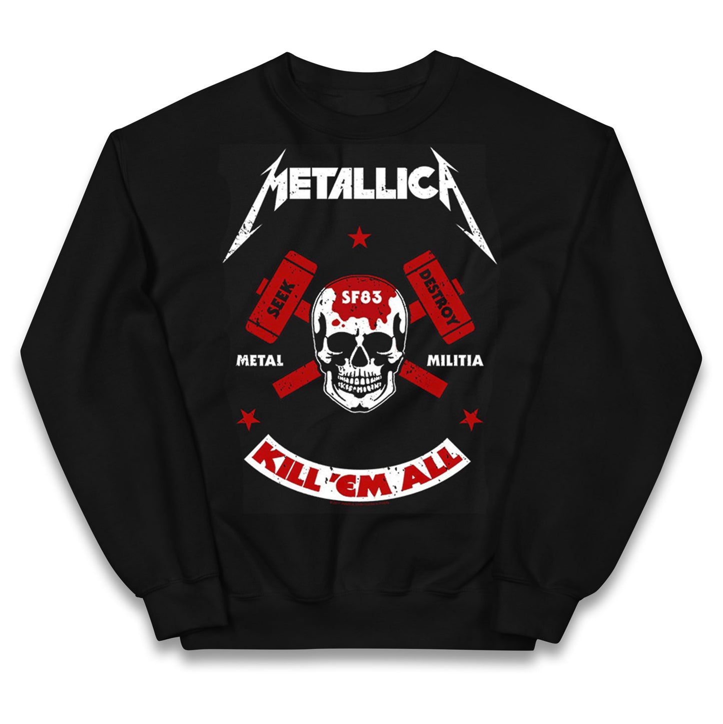 Metallica Seek Destroy Kids Jumper
