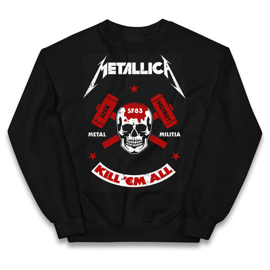 Metallica Seek Destroy Kids Jumper