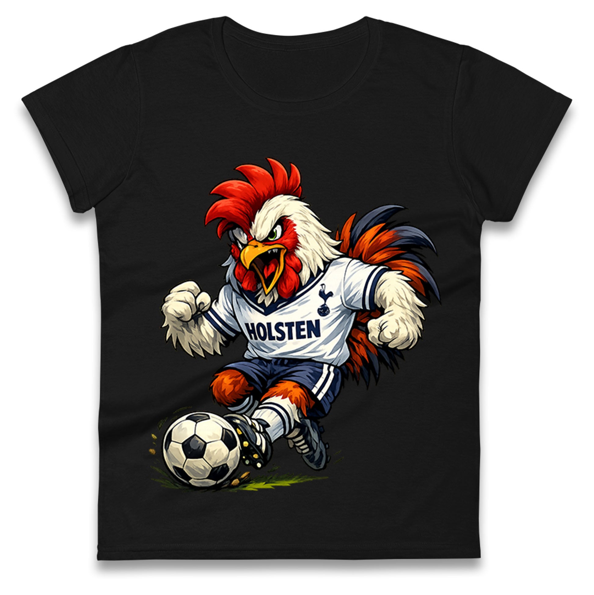 Retro Tottenhm Hotspur Ladies T Shirt