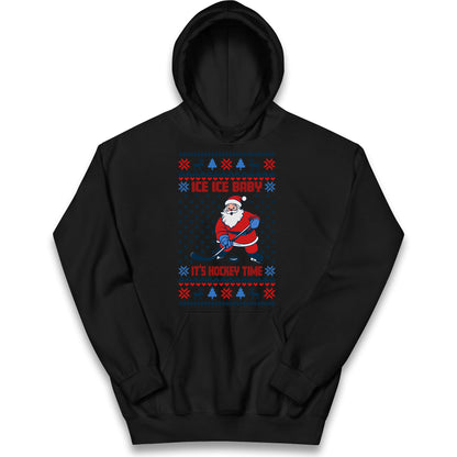 Hockey Christmas Kids Hoodie