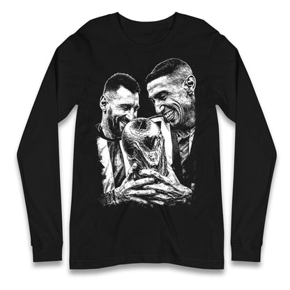 Lionel Messi Angel Di Maria Longsleeve T Shirt