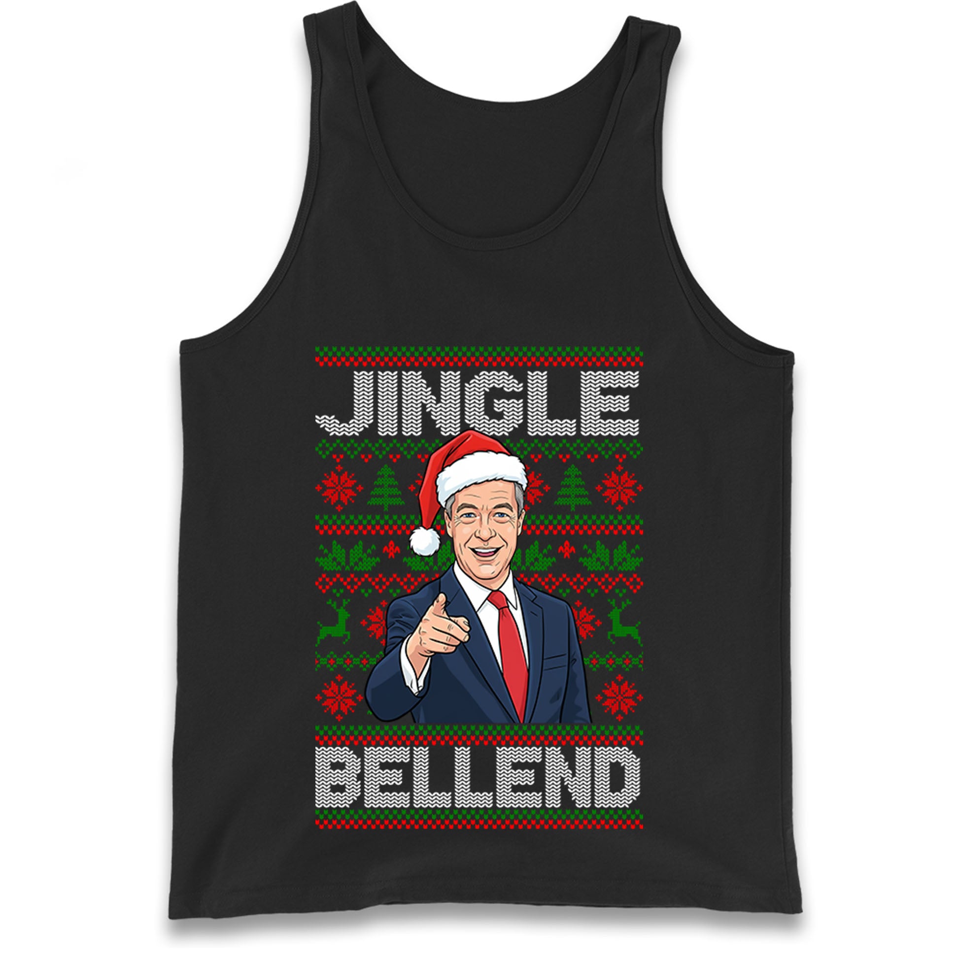 Nigel Farage Christmas Tank Top