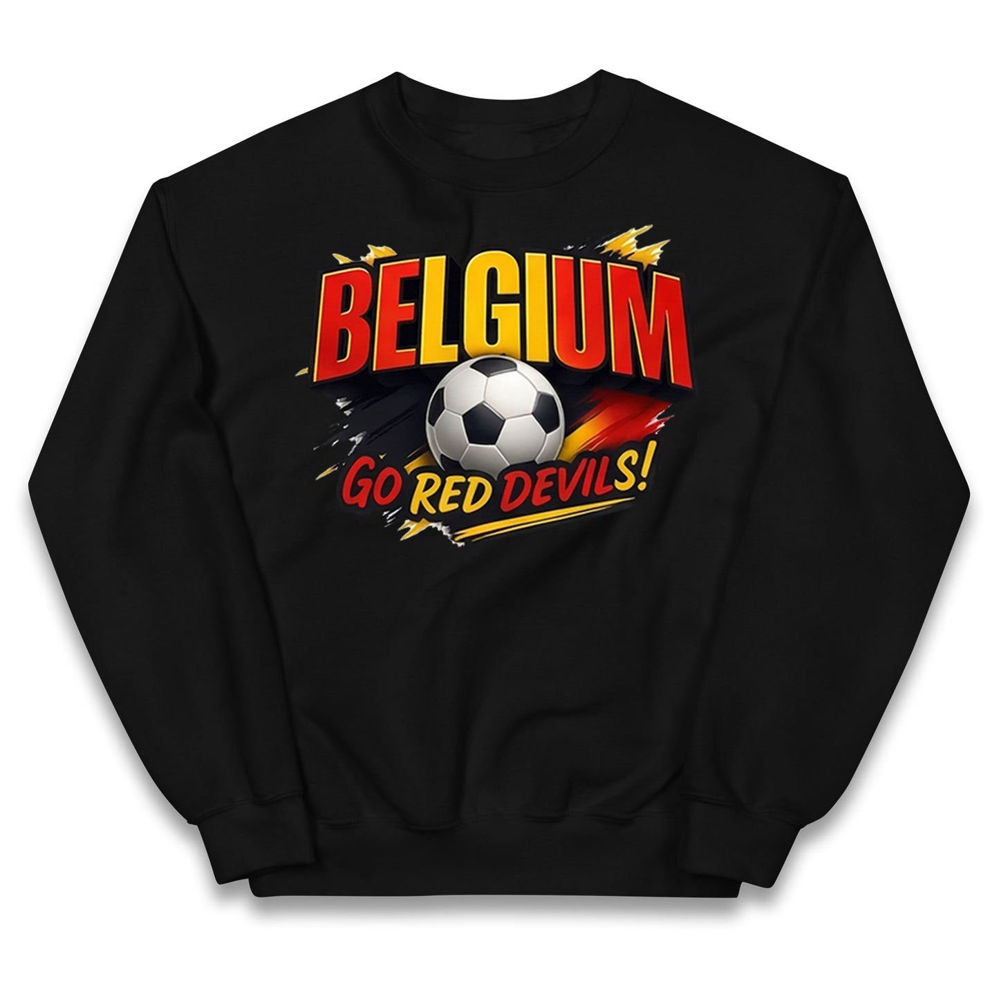 Belgium Retro Football Kids Jumper