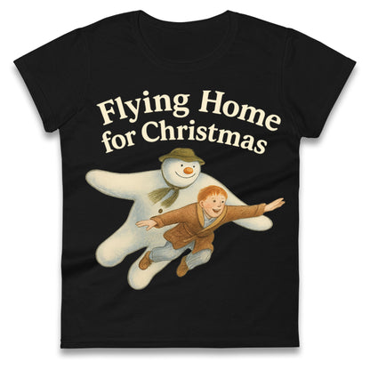 The Snowman Movie Christmas Ladies T Shirt 