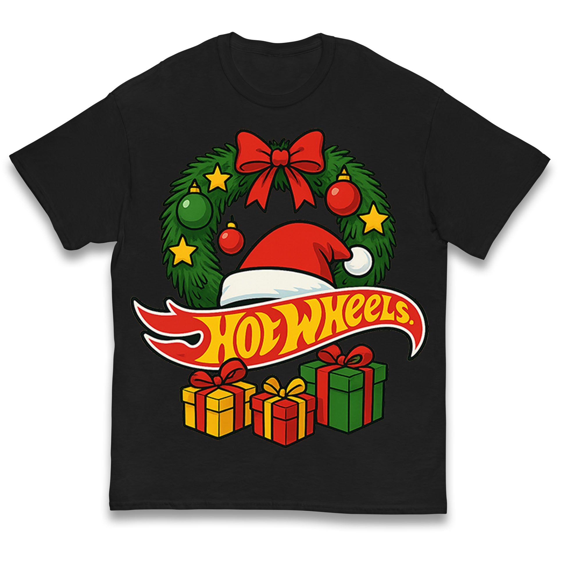 Hotwheels Christmas Kids T Shirt