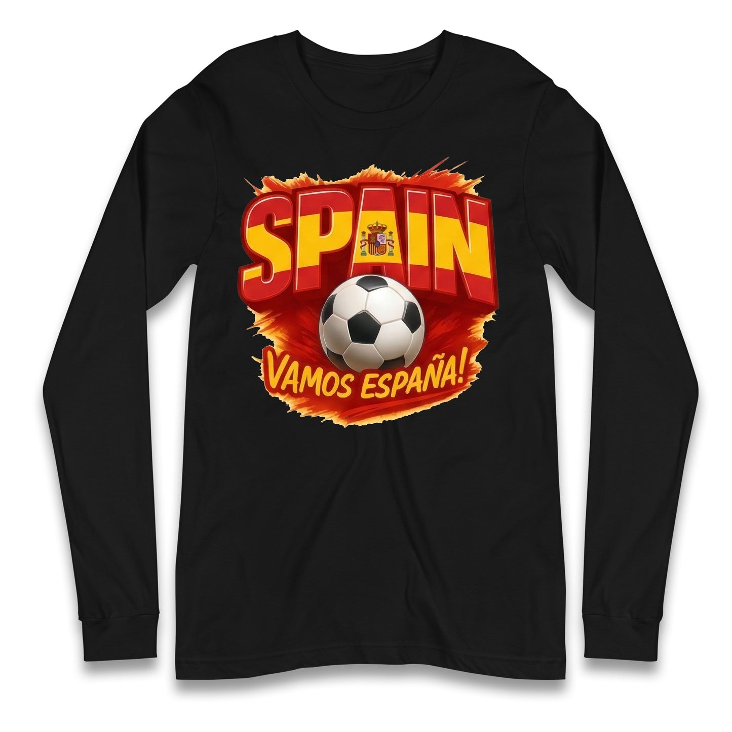 Spain Retro World Cup Longsleeve T Shirt