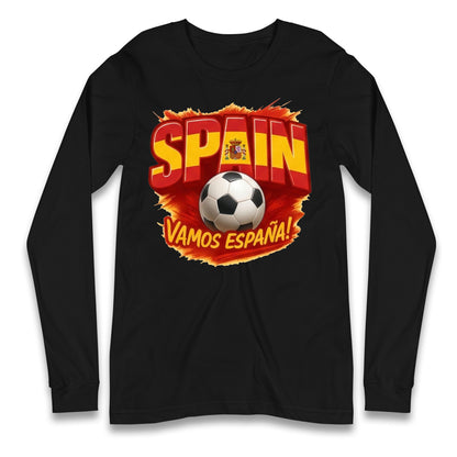 Spain Retro World Cup Longsleeve T Shirt