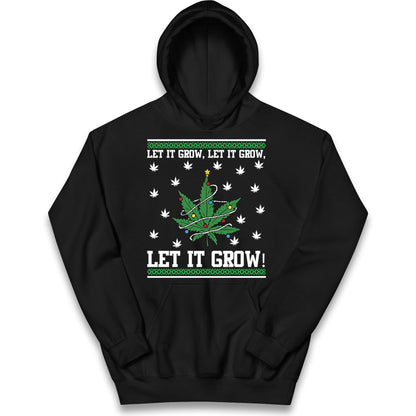 Cannabis Christmas Kids Hoodie