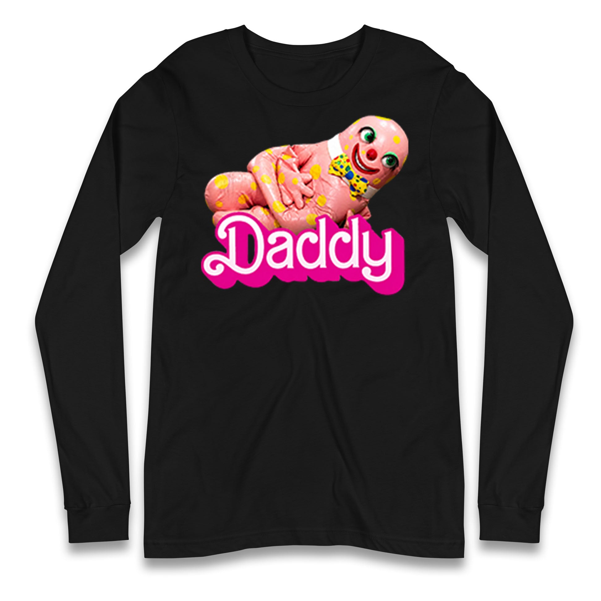 Funny Mr Blobby Daddy 90s Retro Longsleeve T Shirt