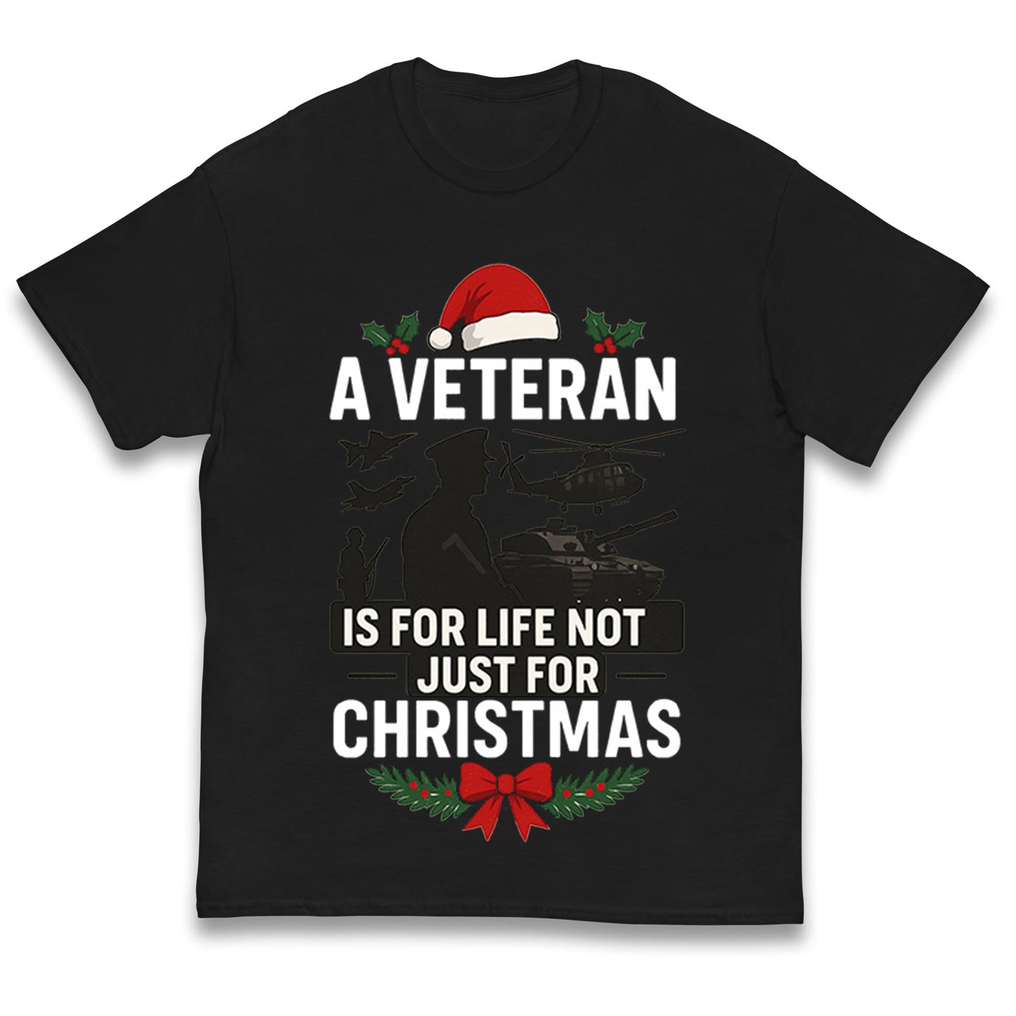 Veteran Christmas Kids T Shirt 