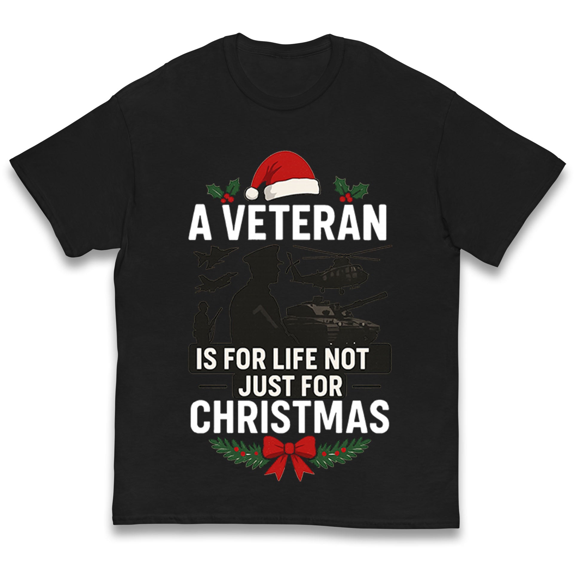 Veteran Christmas Kids T Shirt 