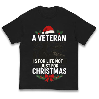 Veteran Christmas Kids T Shirt 