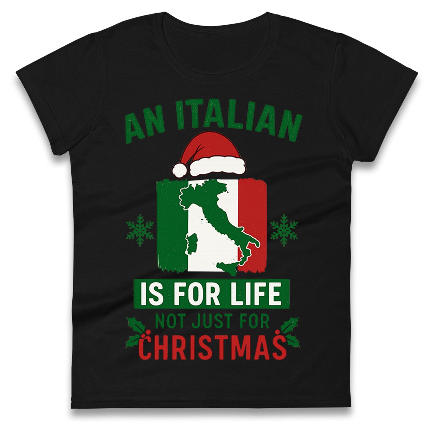 Italian Christmas Ladies T Shirt