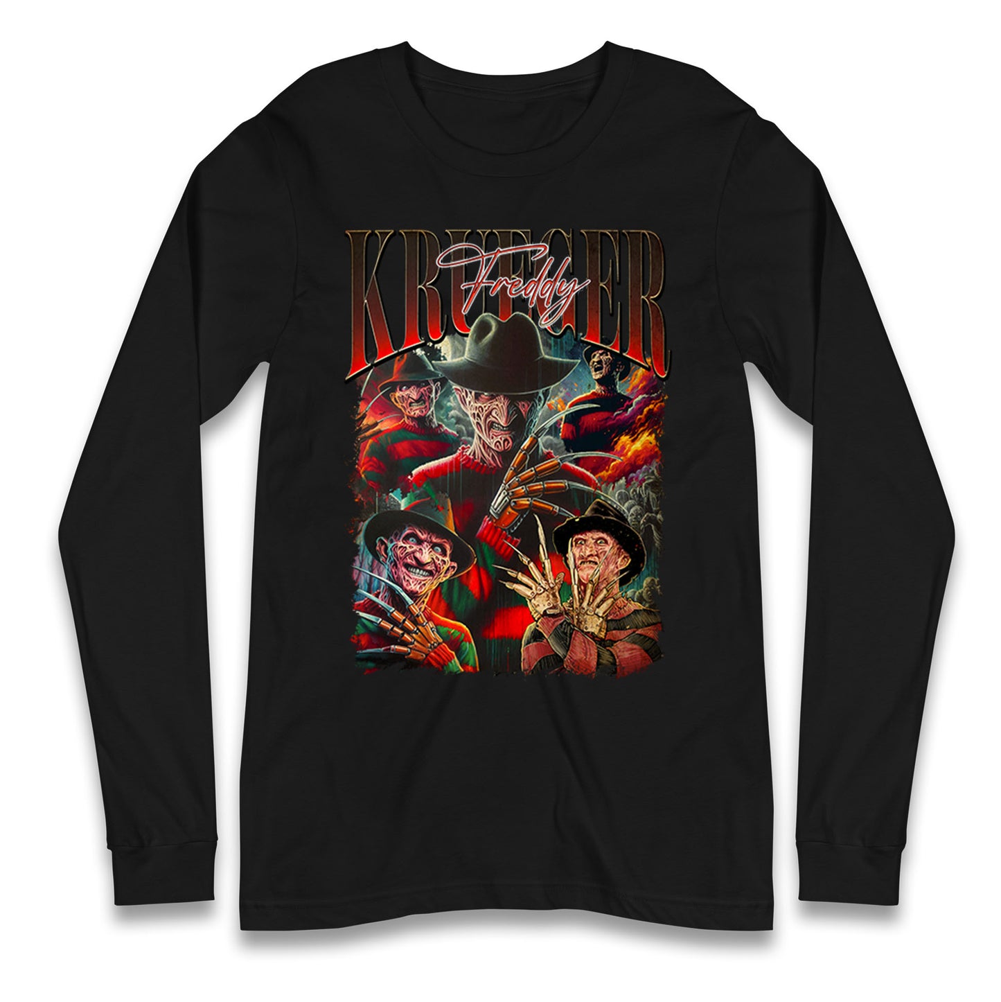 Freddy Krueger Halloween Bootleg Long Sleeve T Shirt