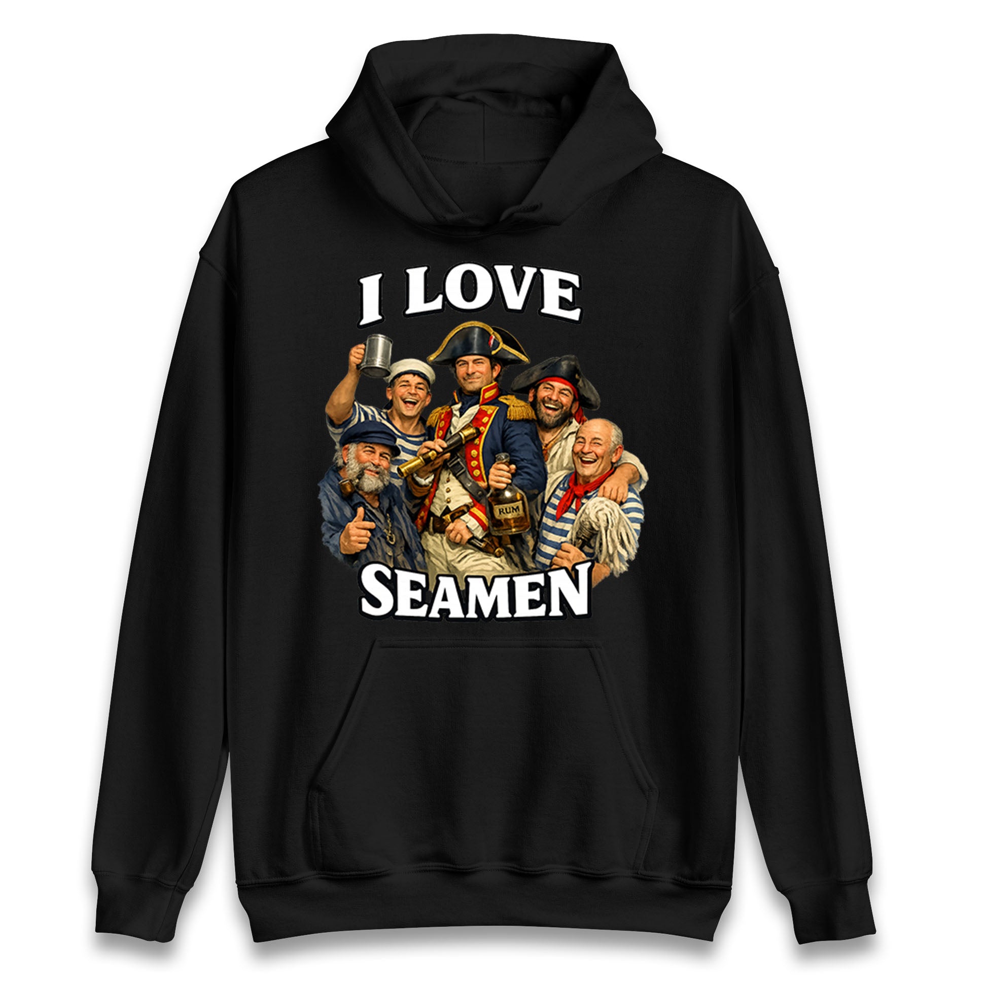 I Love Seamen Funny Cringe Meme Offensive  Hoodie