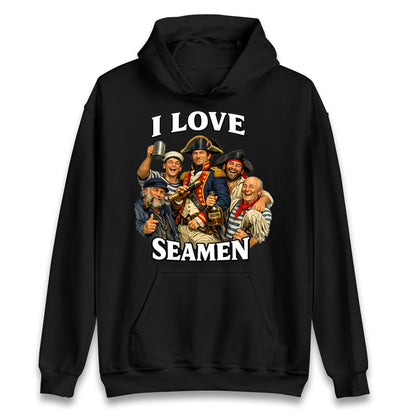 I Love Seamen Funny Cringe Meme Offensive  Hoodie