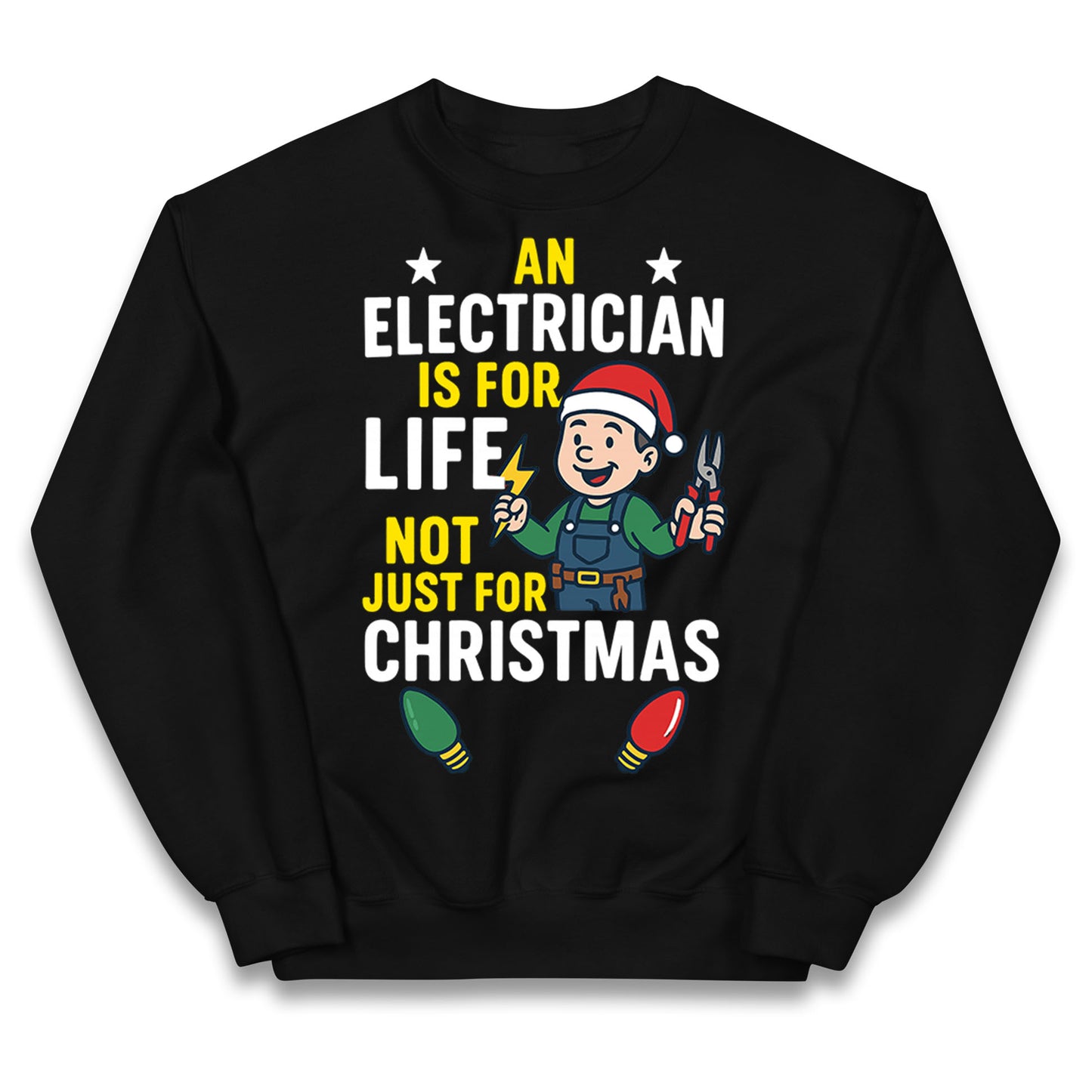 Electrician Christmas Kids Jumper