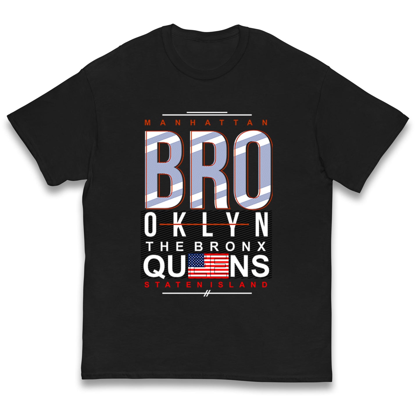 Brooklyn New York State Kids T Shirt
