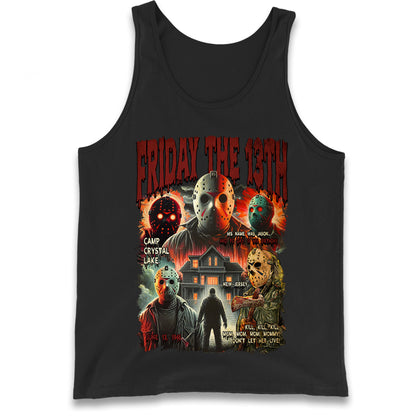 Jason voorhees Friday The 13th horror Halloween Bootleg Tank Top