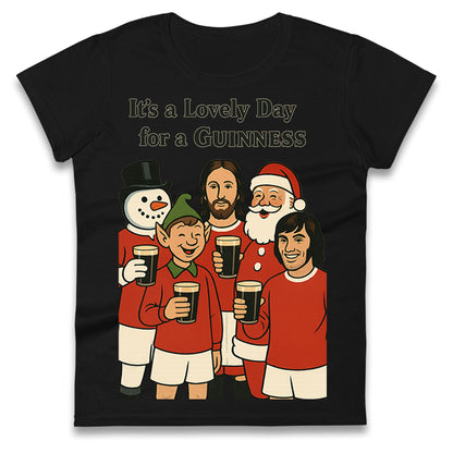 Man United Christmas Ladies T Shirt 