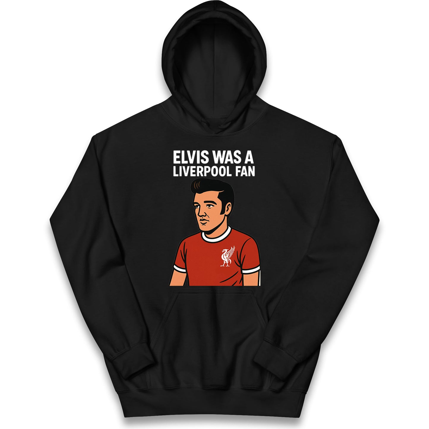 Elvis Presley Liverpool Football Kids Hoodie