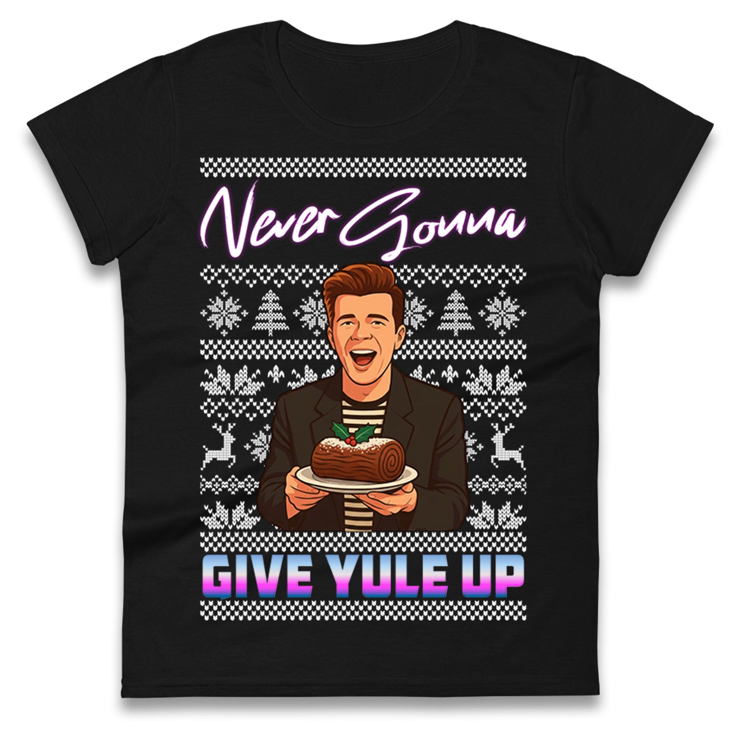 Rick Astley Christmas Ladies T Shirt