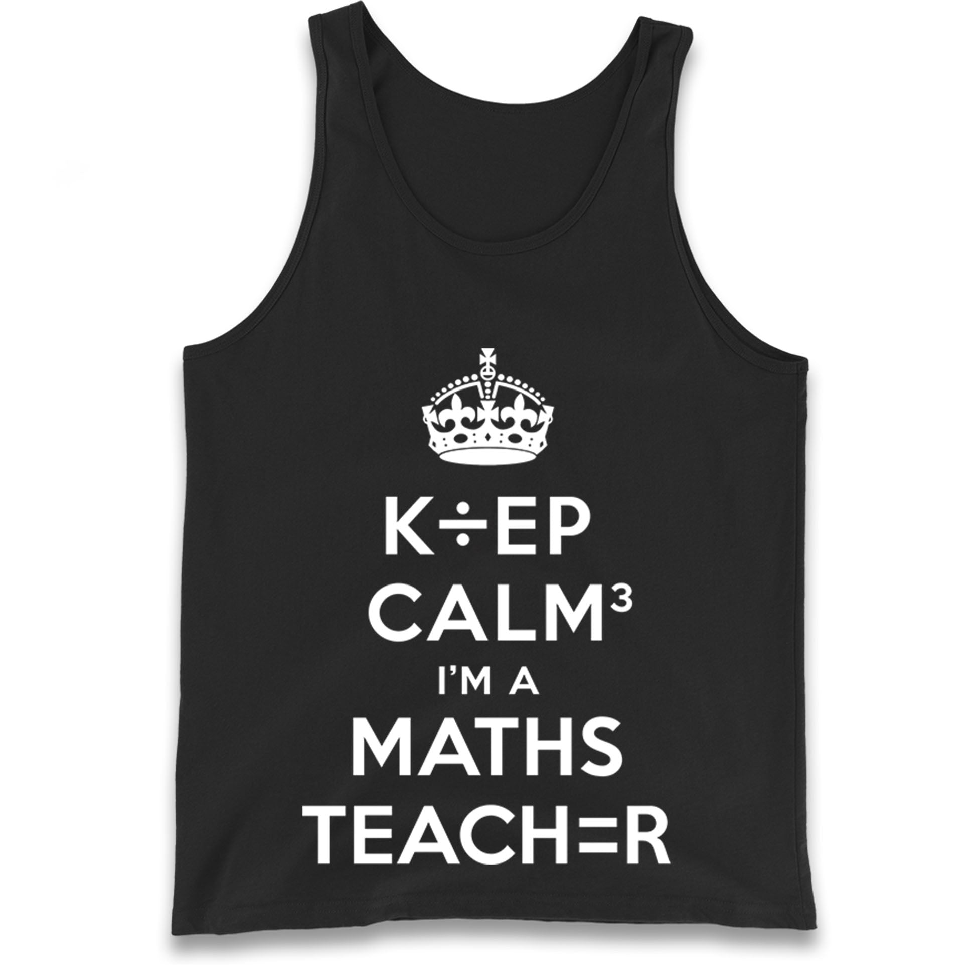 Keep Calm I’m A Maths Teacher Tank Top 