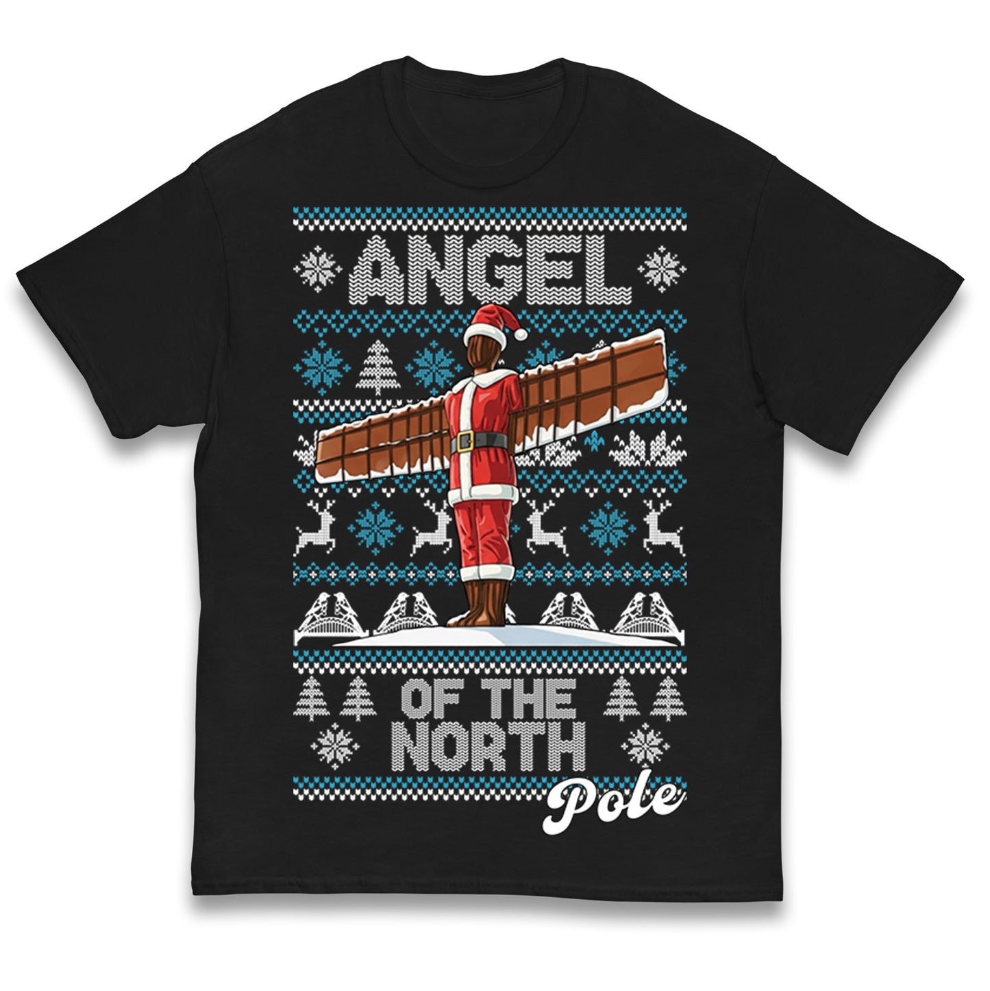 Angel Of The North Pole Christmas Kids T Shirt