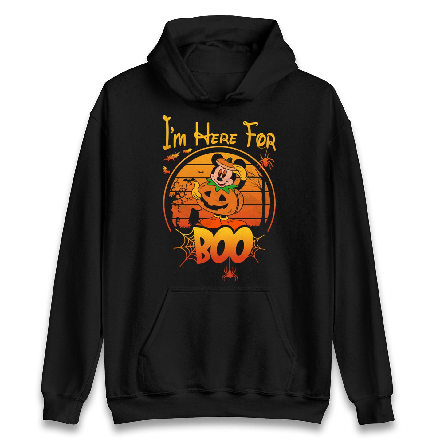 Mickey Mouse Im Here For Boo Halloween Hoodie
