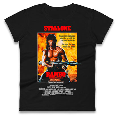 Rambo Movies Ladies T Shirt