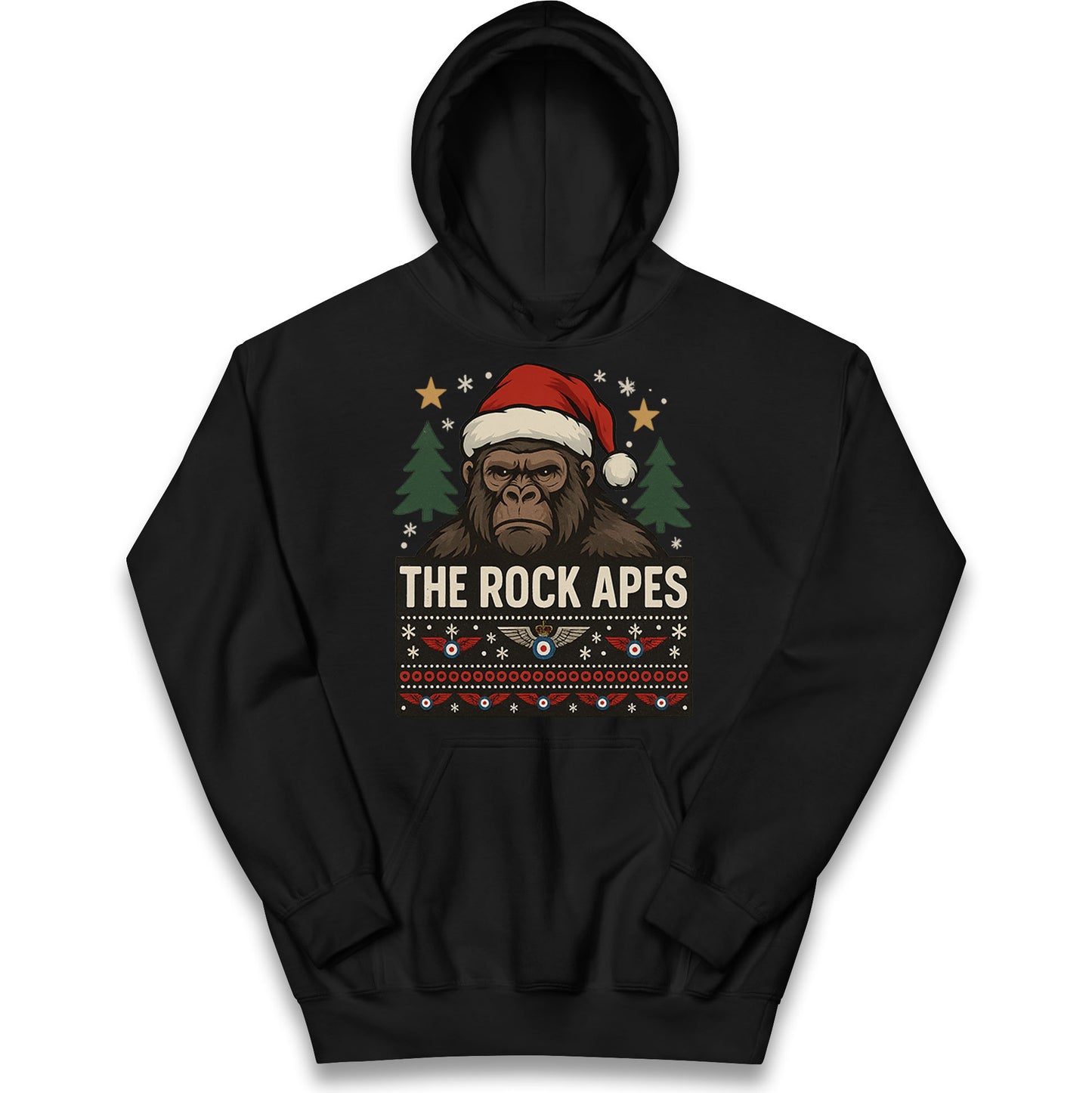 The Rock Apes RAF Regiment Christmas Kids Hoodie